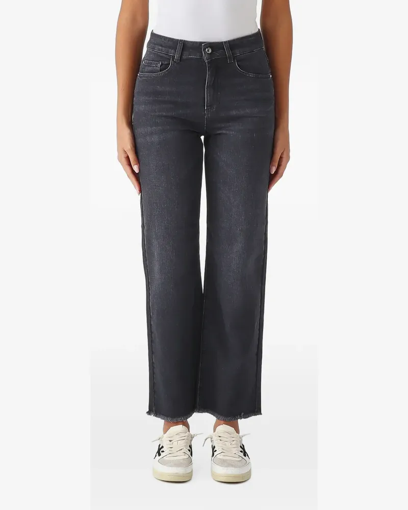 NENETTE Spaziob raw-cut straight-leg jeans - Grau Grau