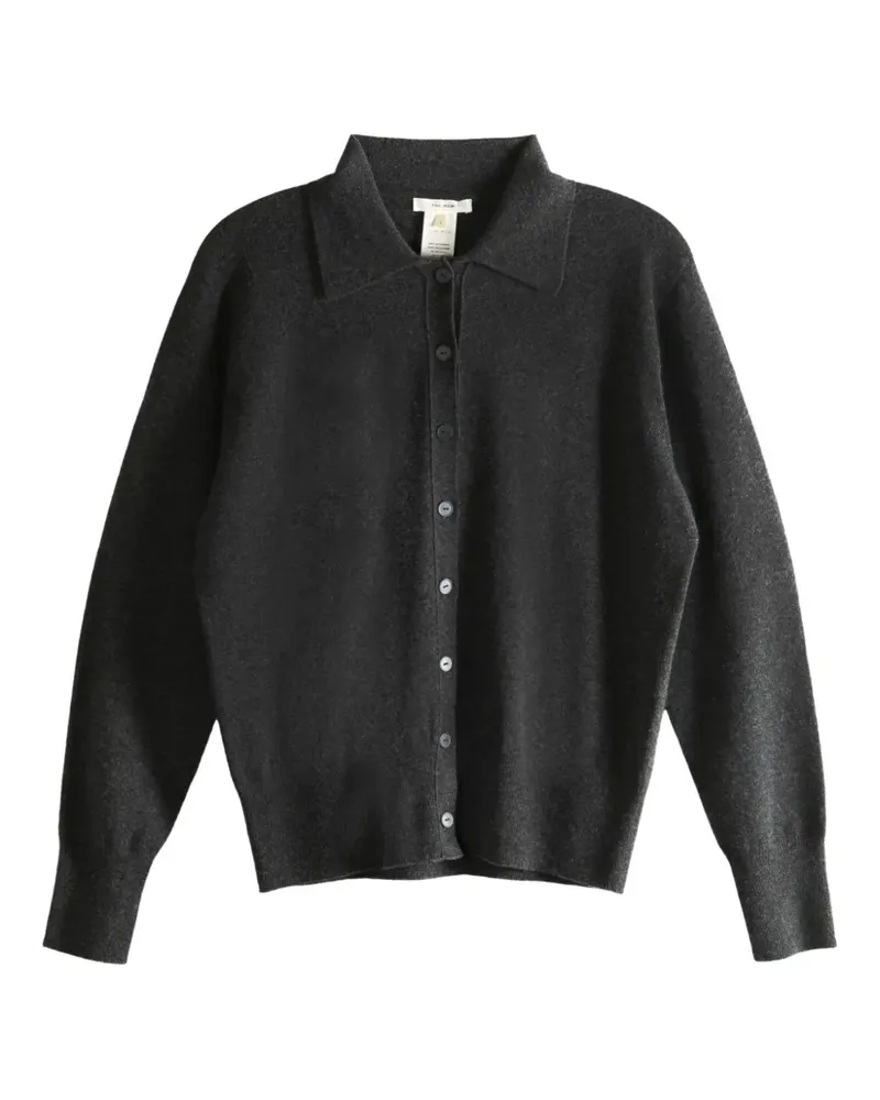 The Row button-front polo cardigan - Schwarz Schwarz