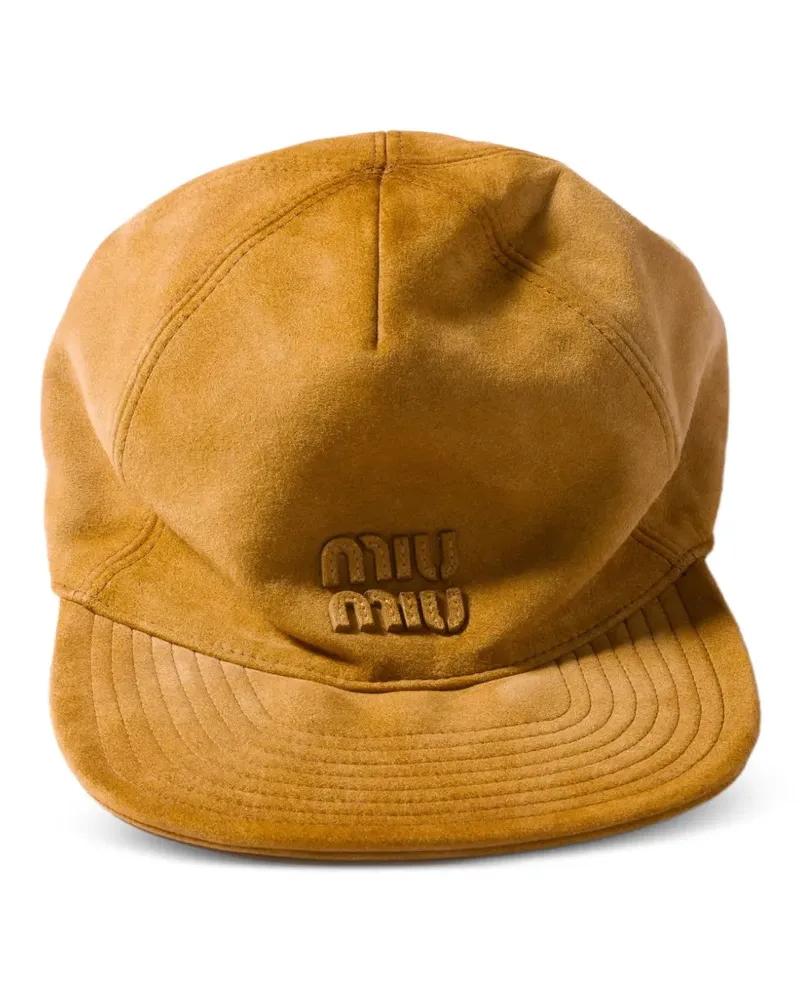Miu Miu suede baseball cap - Nude Nude