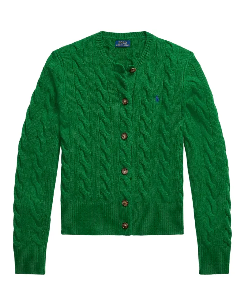 Ralph Lauren Cardigan mit Zopfmuster - Grün Grün