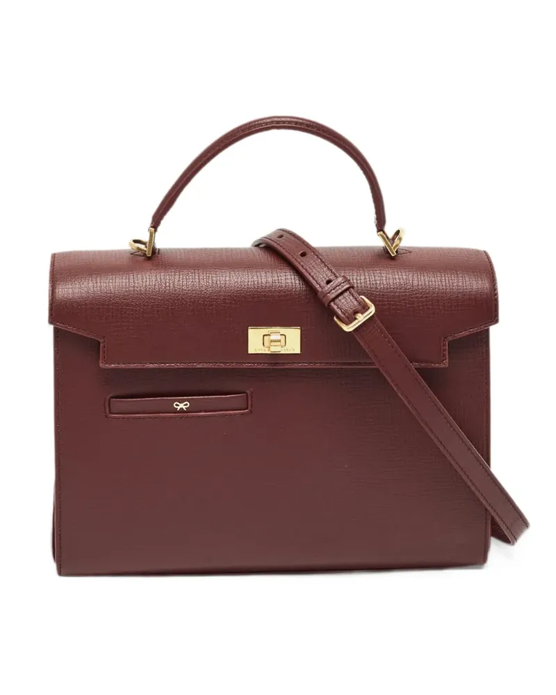 Anya Hindmarch Mortimer top-handle leather tote bag - Rot Rot