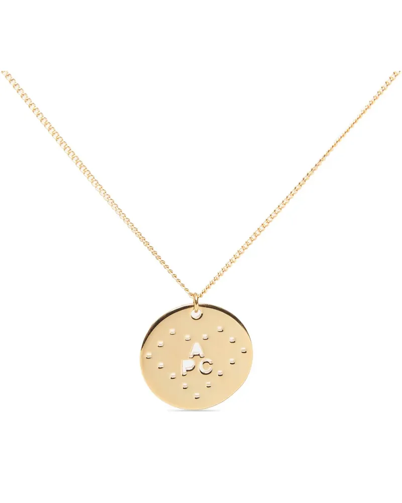 A.P.C. Eloi Halskette mit Scheibenanhänger - Gold Gold