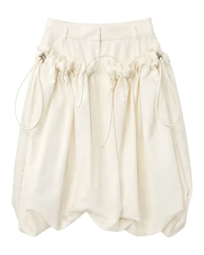 Sacai drawstring-waist skirt - Weiß Weiß