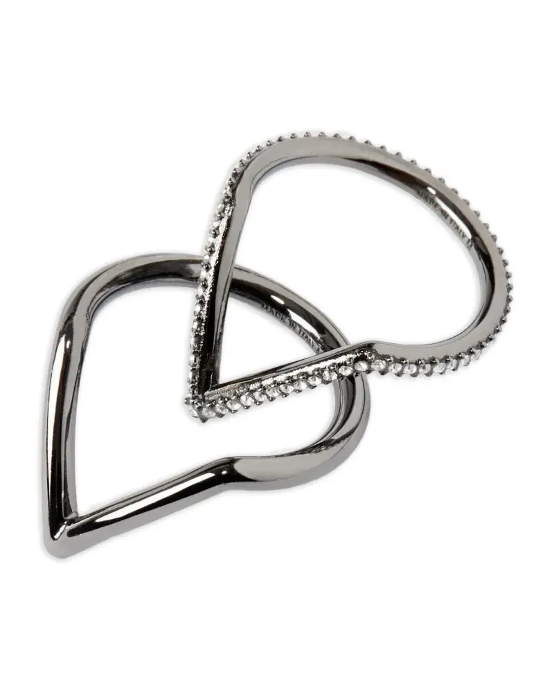 Valentino Garavani Ring mit VLogo - Silber Silber
