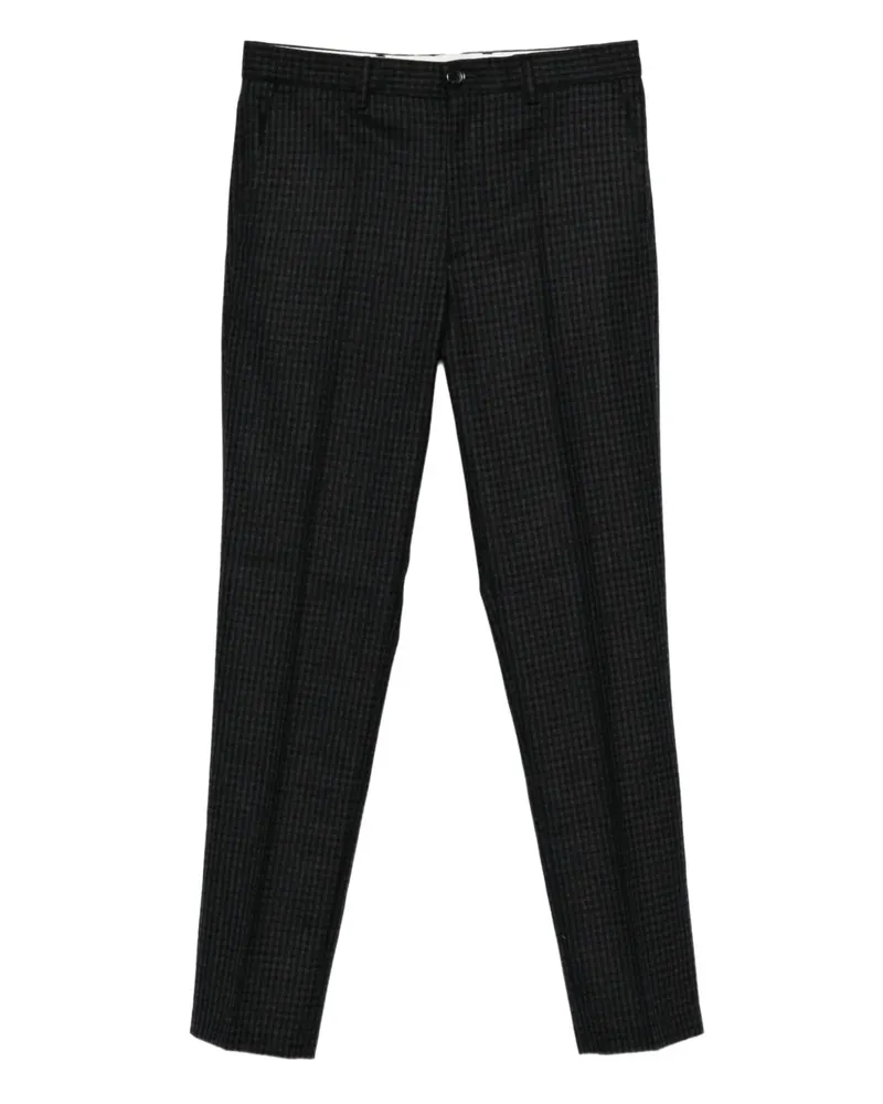 Paul Smith Hose mit Vichy-Karomuster - Schwarz Schwarz