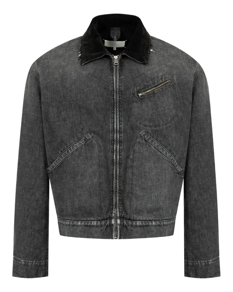 Maison Margiela Jeansjacke mit Reißverschluss - Grau Grau