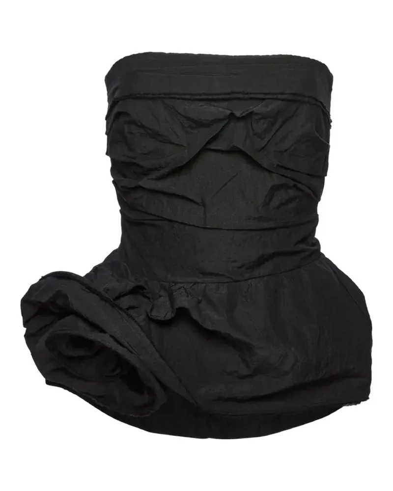 Magda Butrym ruched corset top - Schwarz Schwarz