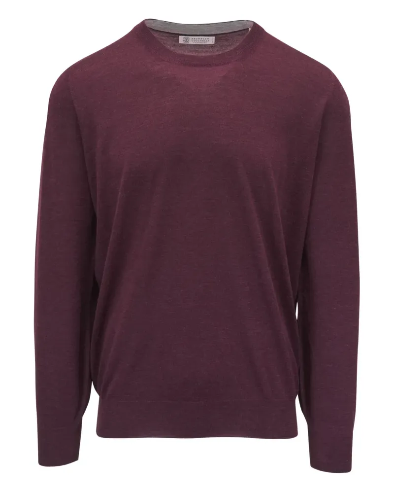 Brunello Cucinelli Pullover mit rundem Ausschnitt - Rot Rot