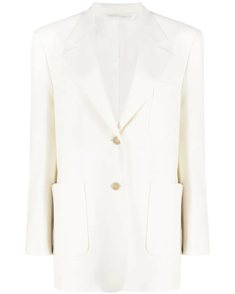 Palm Angels Gestrickter Blazer - Weiß Weiß
