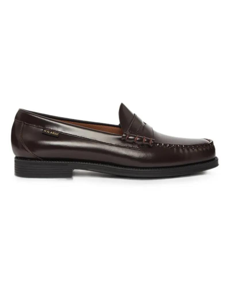 G.H. Bass & Co. Larson Flag leather loafers - Braun Braun