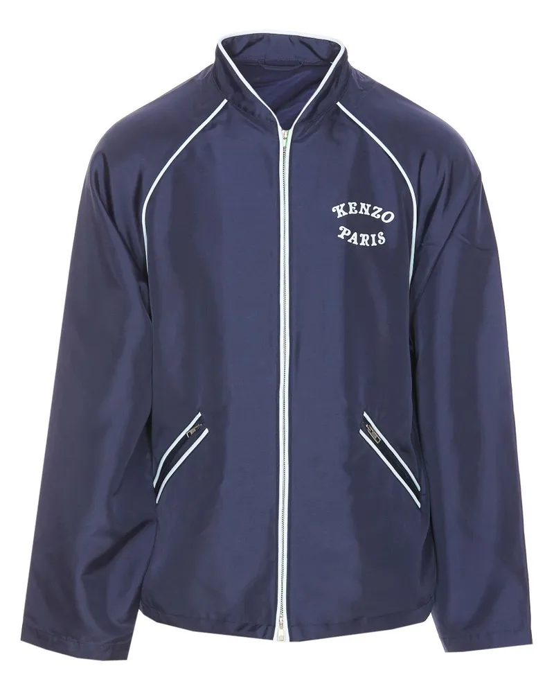 Kenzo Jacke mit Logo-Print - Blau Blau