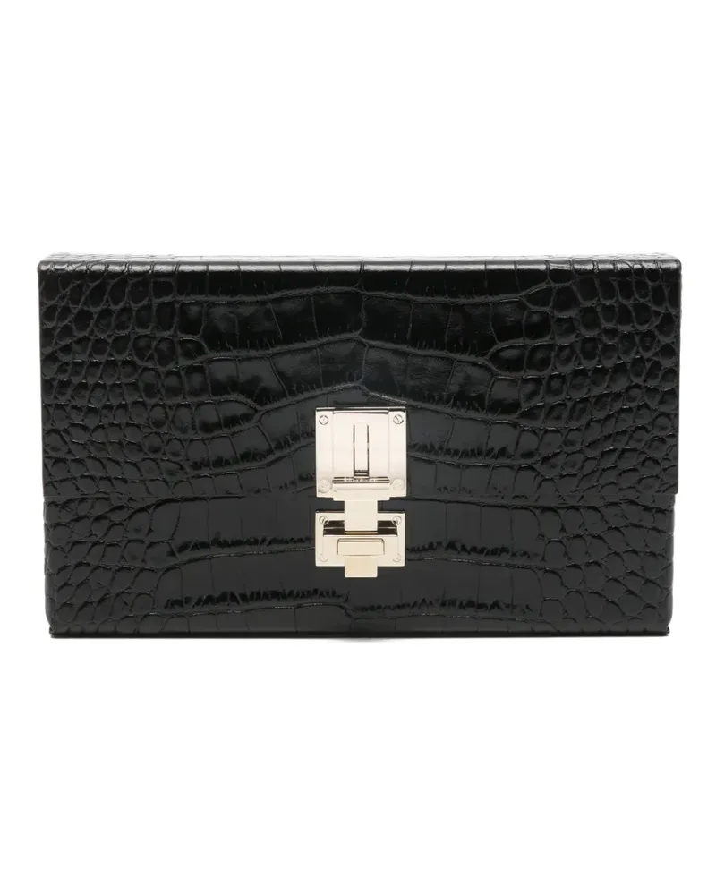 Tom Ford silver-tone-hardware clutch bag - Schwarz Schwarz