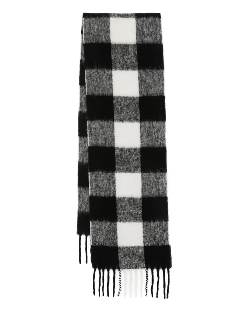 WRSTBHVR Rania fringed-edge scarf - Schwarz Schwarz
