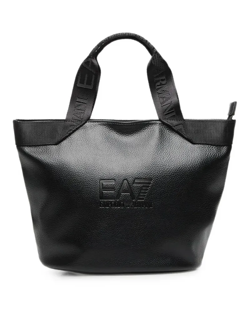 EA7 Shopper mit Logo-Prägung - Schwarz Schwarz