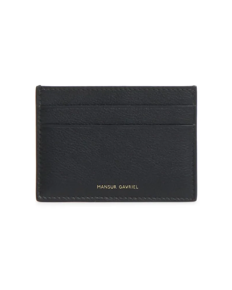 Mansur Gavriel Kartenetui mit Logo-Stempel - Schwarz Schwarz