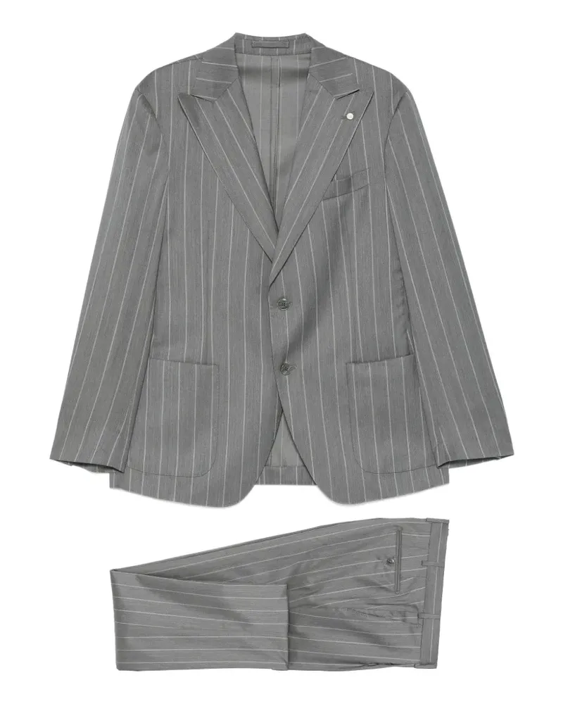 Luigi Bianchi Mantova Blazer mit Nadelstreifen - Grau Grau