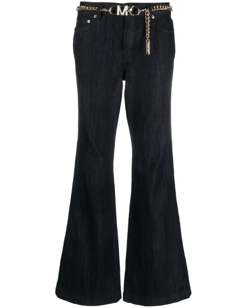 Michael Kors Halbhohe Schlagjeans - Blau Blau