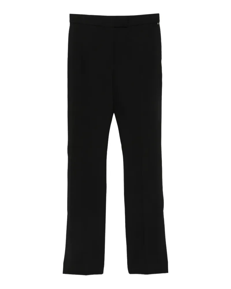 SPORTMAX High-Waist-Hose mit Schlitz - Schwarz Schwarz