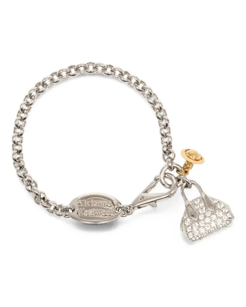 Vivienne Westwood Yasmine crystal-embellished bracelet - Silber Silber