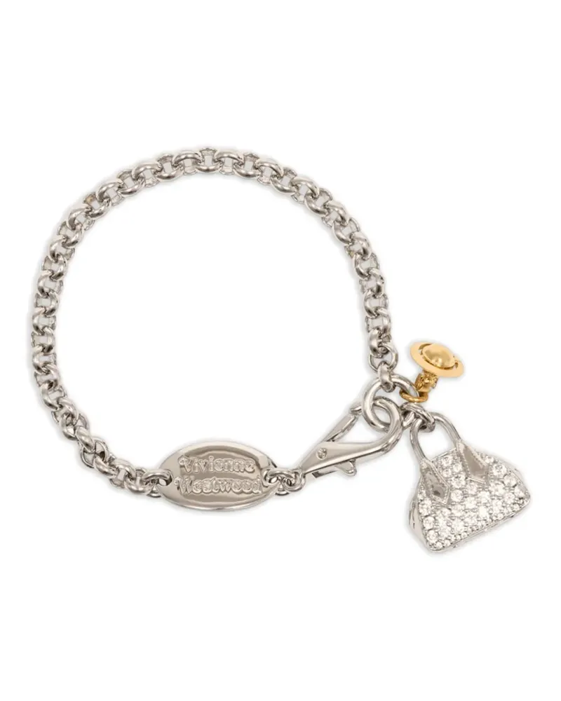 Vivienne Westwood Yasmine crystal-embellished bracelet - Silber Silber