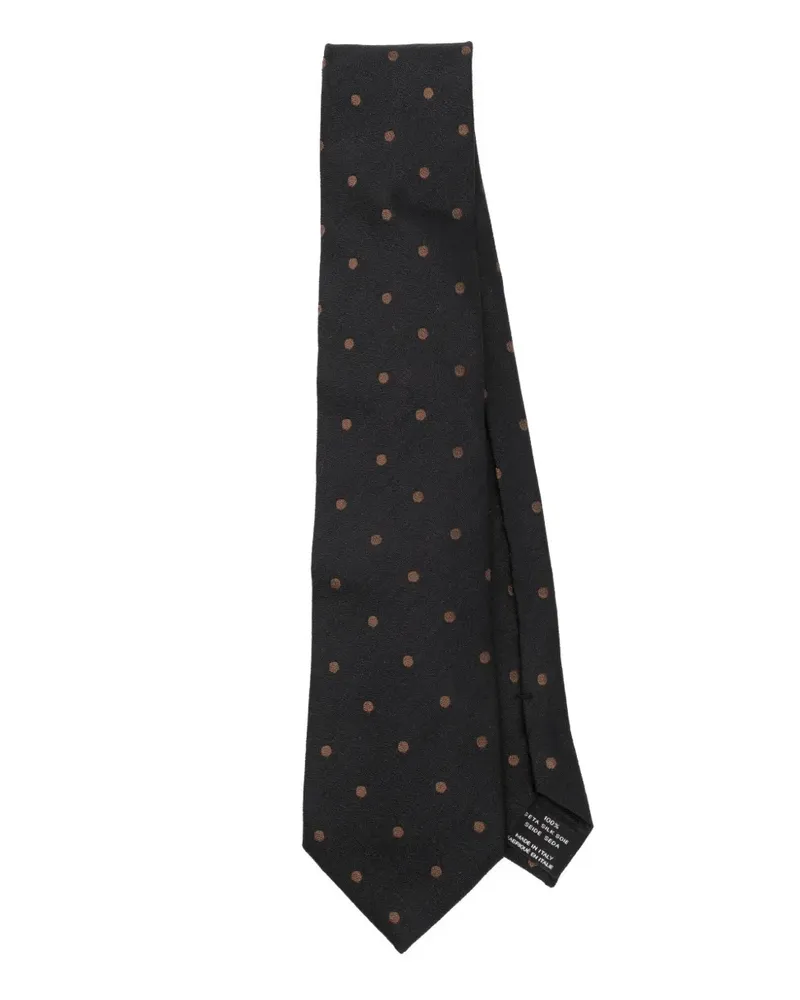 Tom Ford Krawatte mit Polka Dots - Schwarz Schwarz