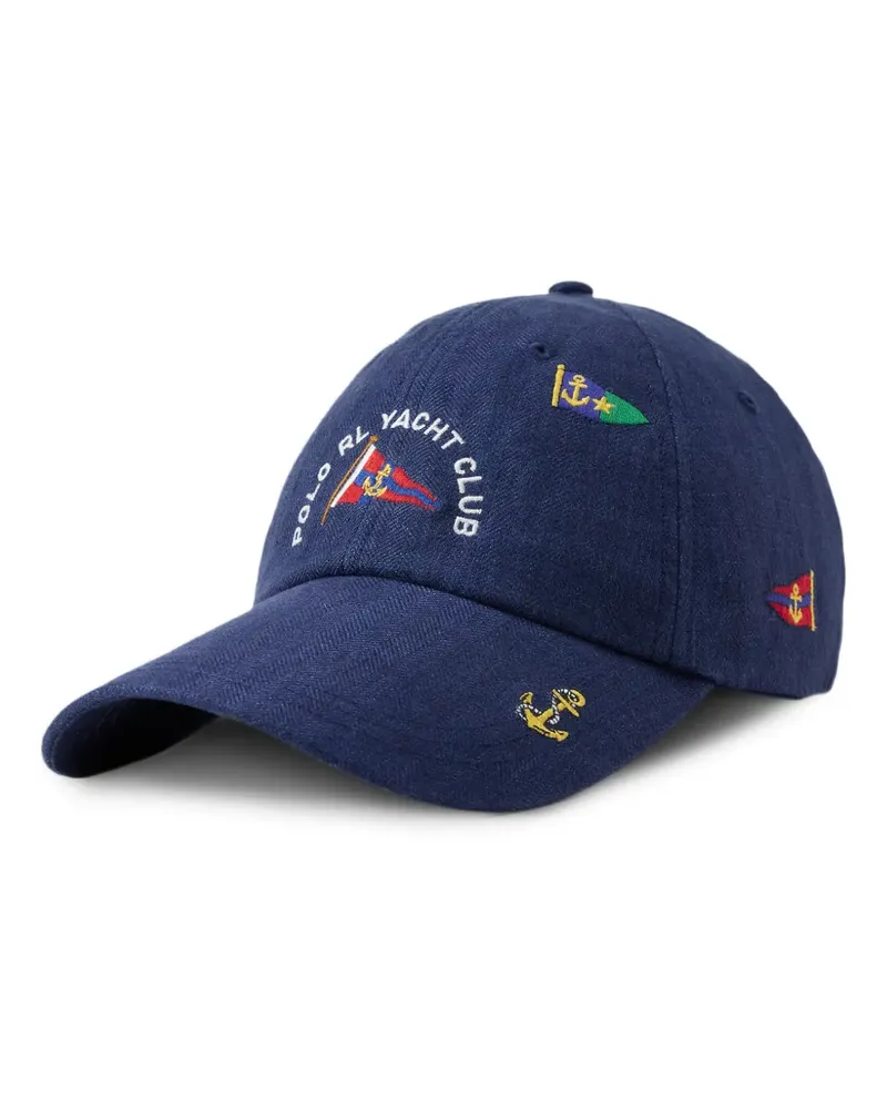Ralph Lauren Baseballkappe mit Stickerei - Blau Blau