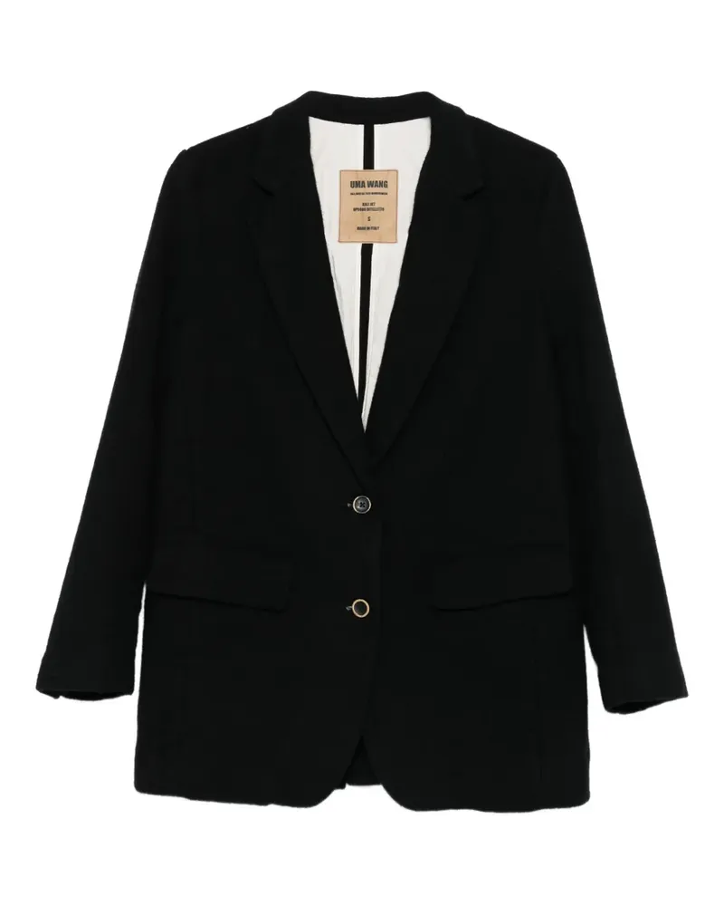 Uma Wang Jacke mit zwei Knöpfen - Schwarz Schwarz