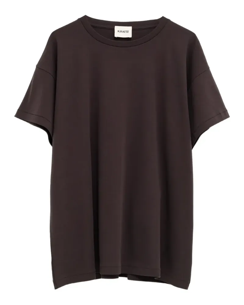 KHAITE crew-neck T-shirt - Braun Braun