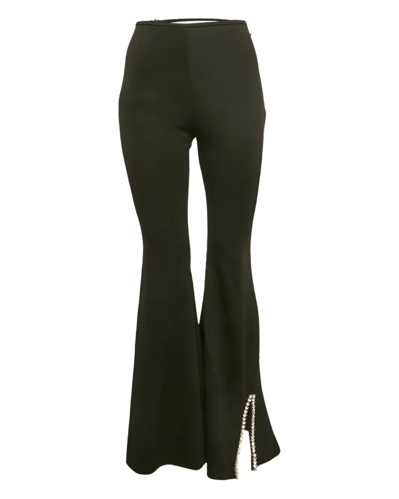 Area Hose mit Kristallverzierung - Schwarz Schwarz