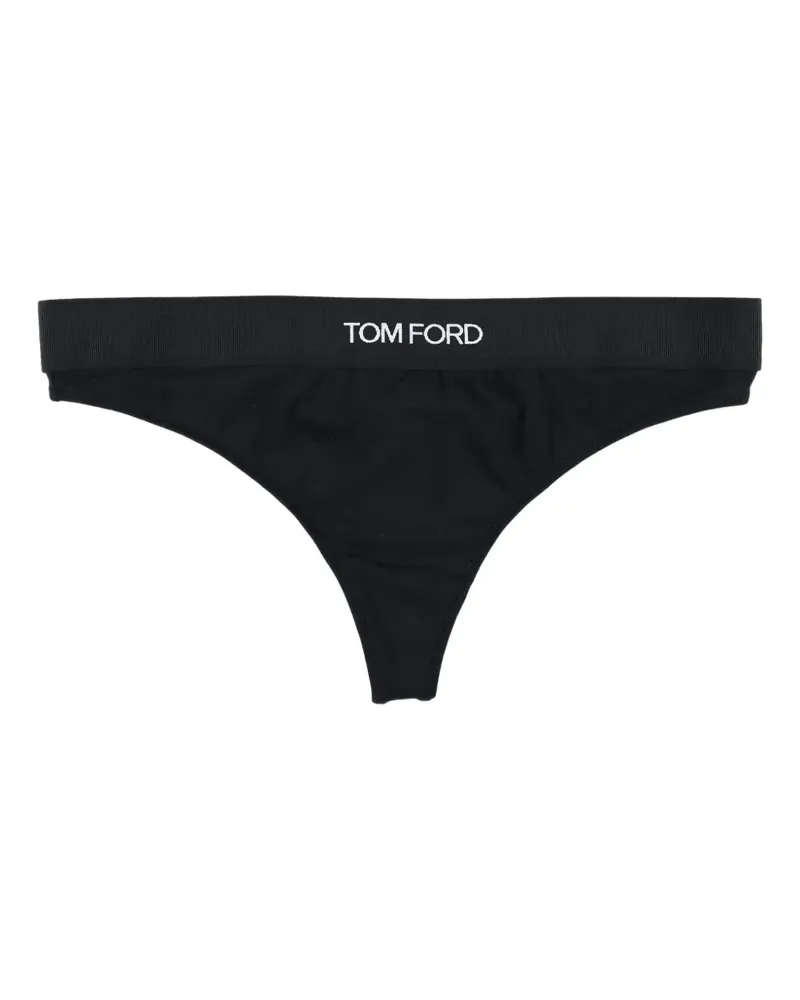 Tom Ford logo-waist thong - Schwarz Schwarz