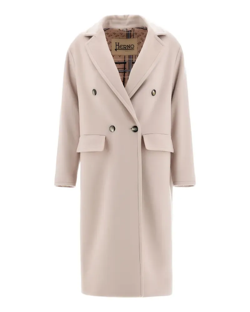 Herno double-breasted wool coat - Nude Nude