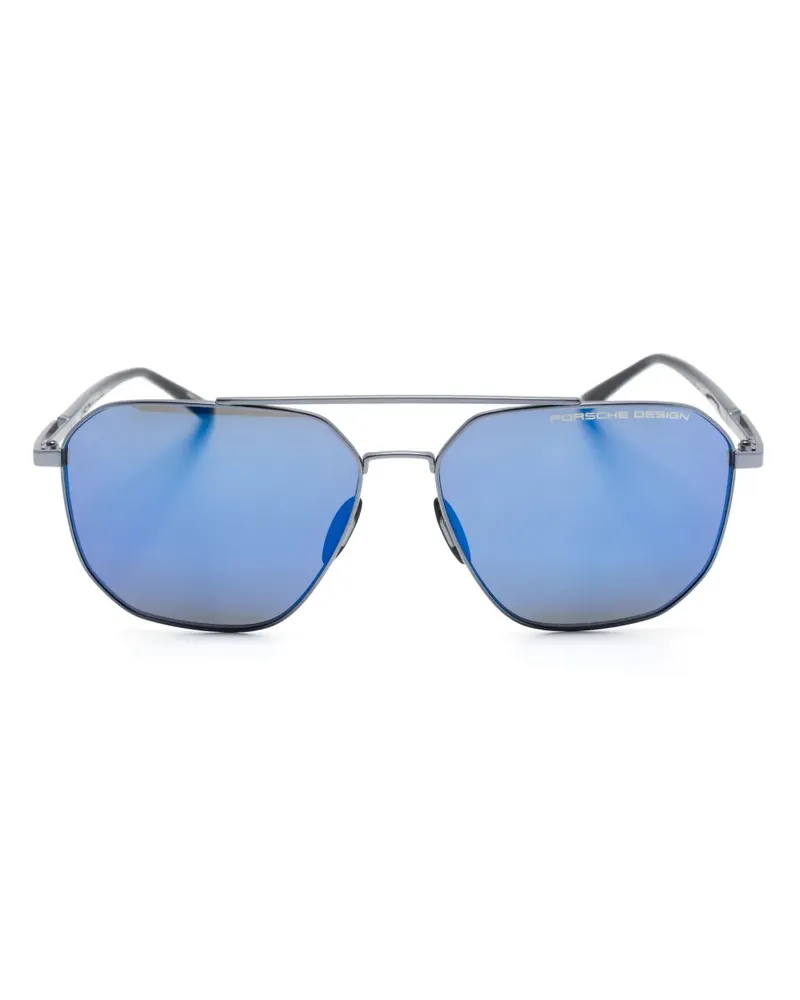 Porsche Design Getönte P8967 Pilotenbrille - Schwarz Schwarz