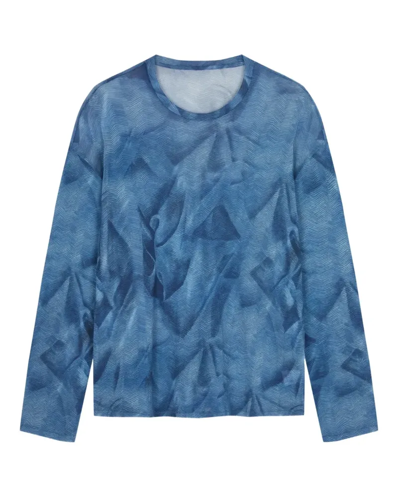 JNBY Langarmshirt mit psychedelischem Print - Blau Blau