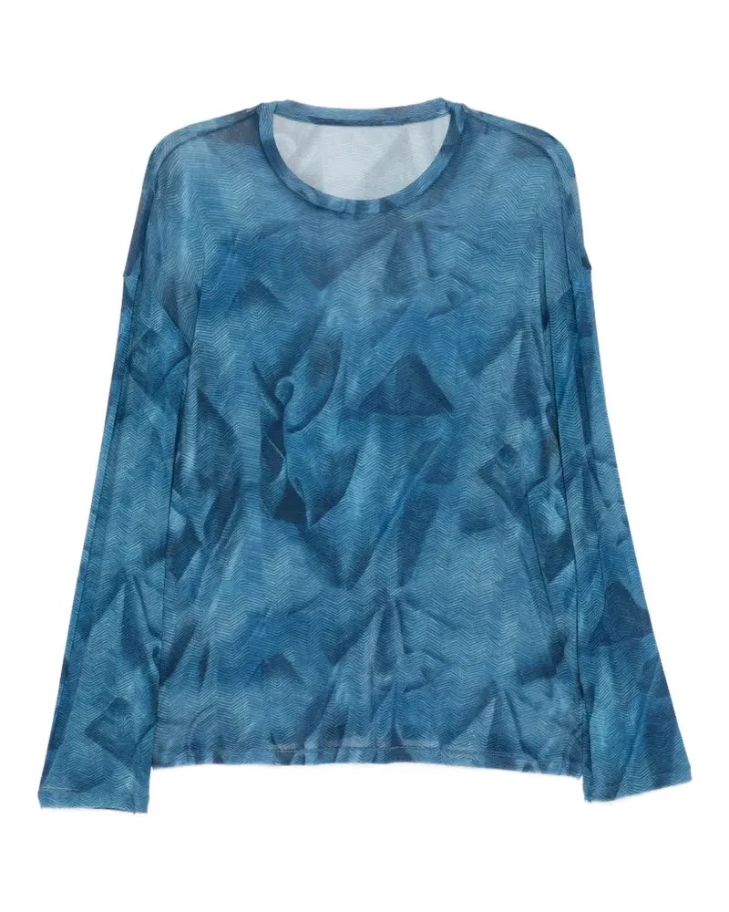 JNBY Langarmshirt mit psychedelischem Print - Blau Blau