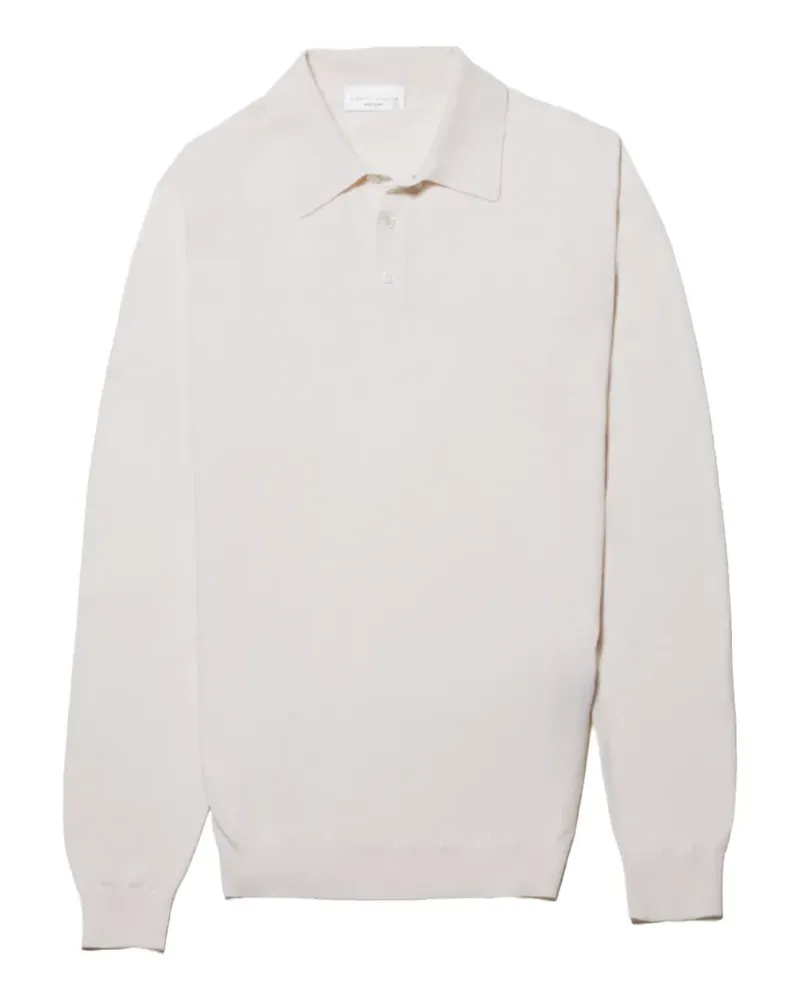Roberto Collina long-sleeve polo shirt - Nude Nude