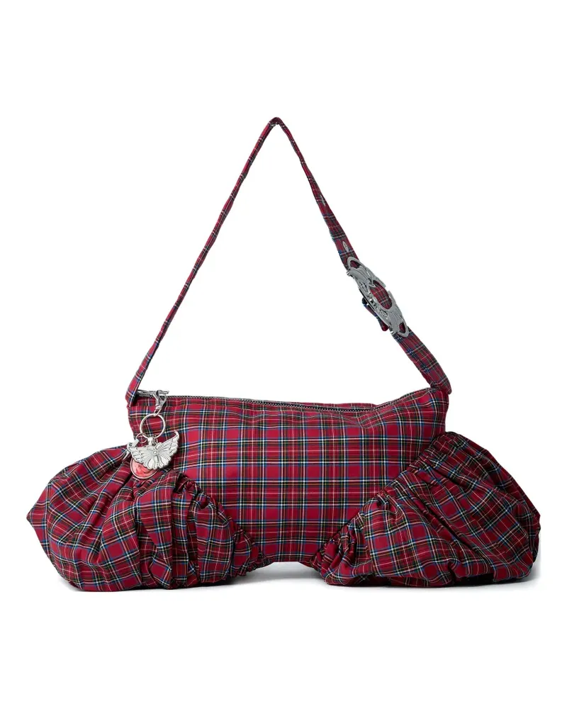 CHOPOVA LOWENA Camille Schultertasche mit Falten - Rot Rot
