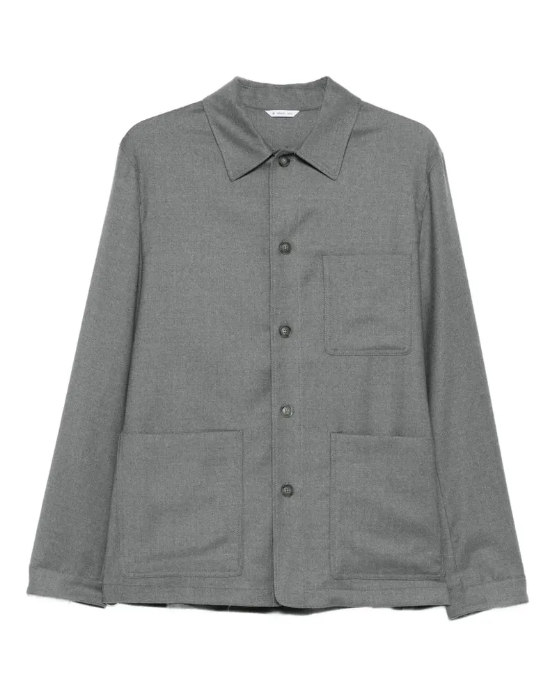 Manuel Ritz Hemdjacke mit Knöpfen - Grau Grau