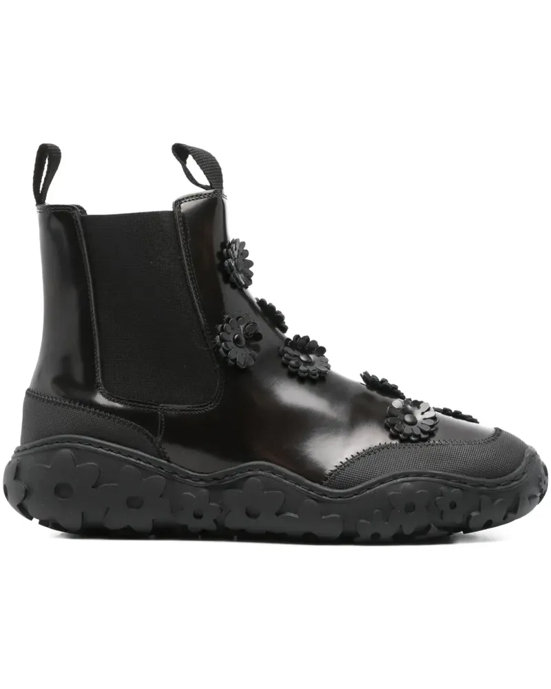 Cecilie Bahnsen Binley Chelsea-Boots mit Blumendetail - Braun Braun
