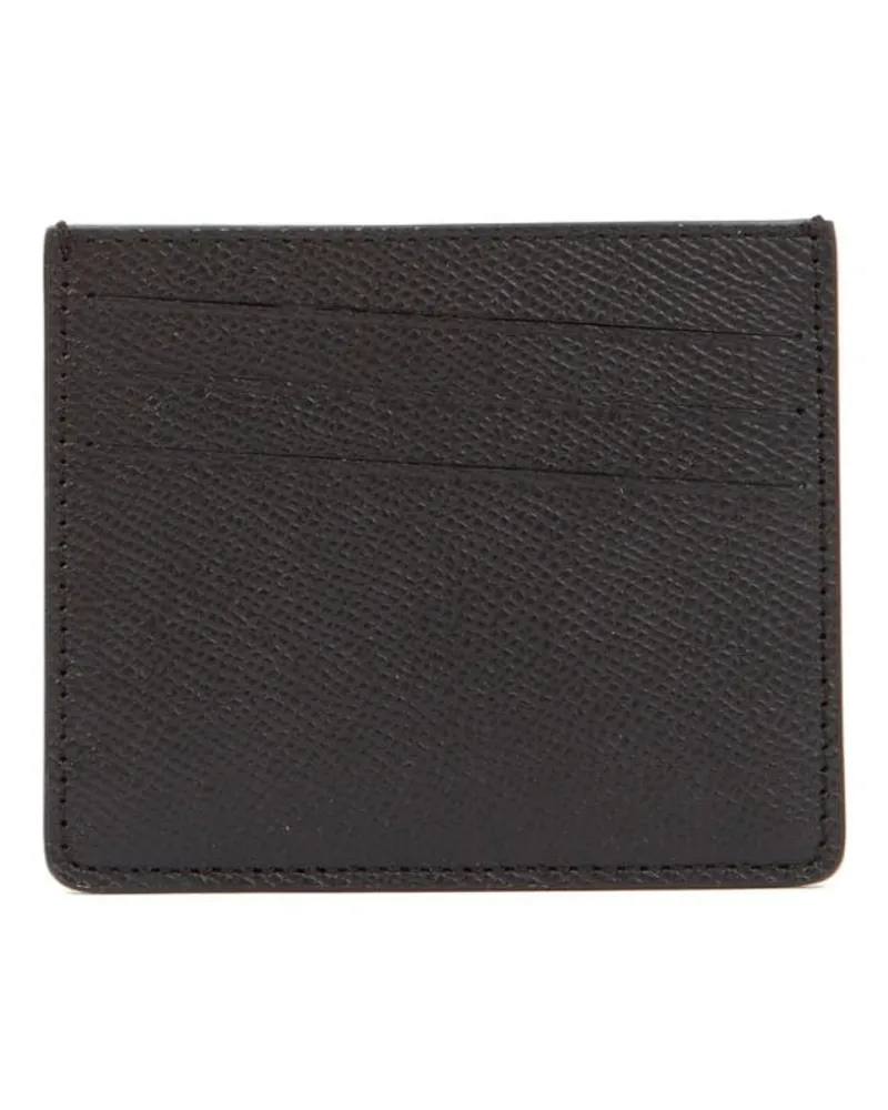 Maison Margiela Kartenetui mit Ziernähten - Schwarz Schwarz