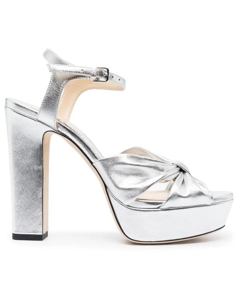 Jimmy Choo Heloise Sandalen 120mm - Silber Silber