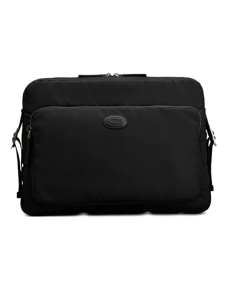 TOD'S Wattierte Laptoptasche - Schwarz Schwarz