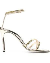 Victoria Beckham Sandalen mit Kristallen Gold