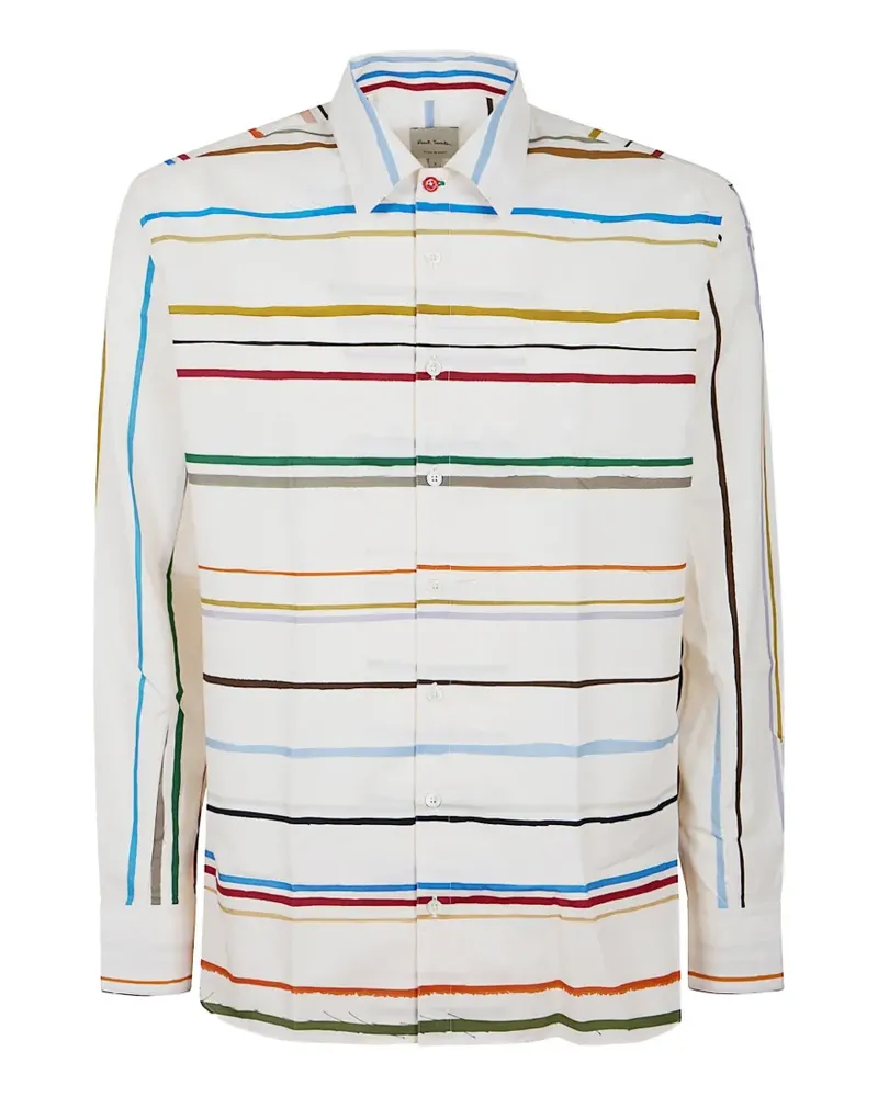 Paul Smith stripe-print shirt - Weiß Weiß