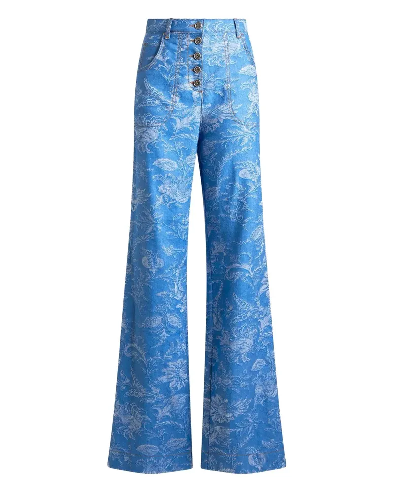 Etro Jeans mit Print - Blau Blau