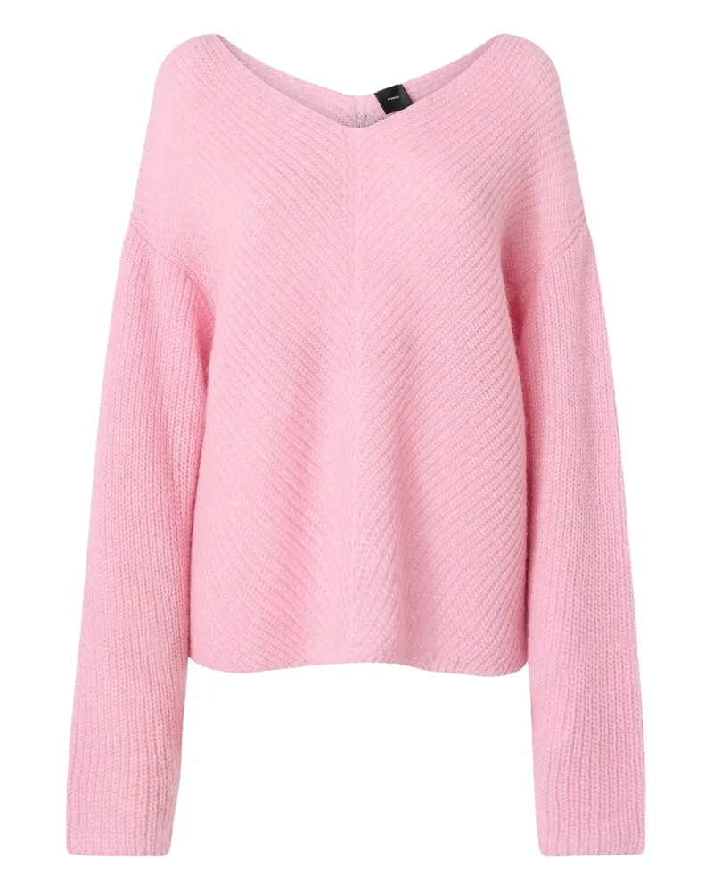 Pinko Pullover mit V-Ausschnitt - Rosa Rosa
