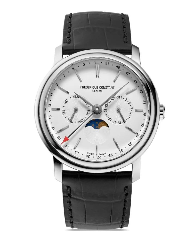 Frédérique Constant Classics Index Business Timer 40mm Silber