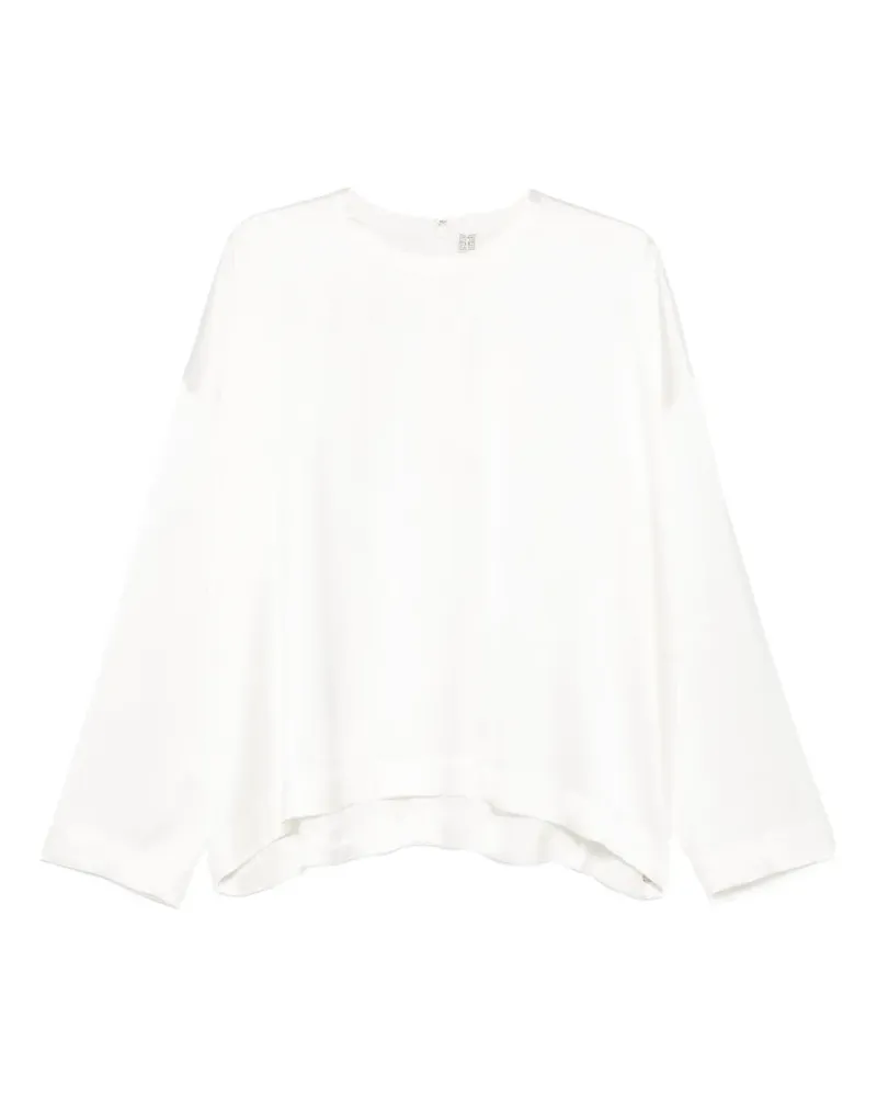 Totême Bluse mit rundem Ausschnitt - Weiß Weiß
