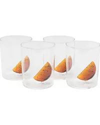 Maison Balzac Glas mit Orangen-Slice-Detail (4er-Set Nude