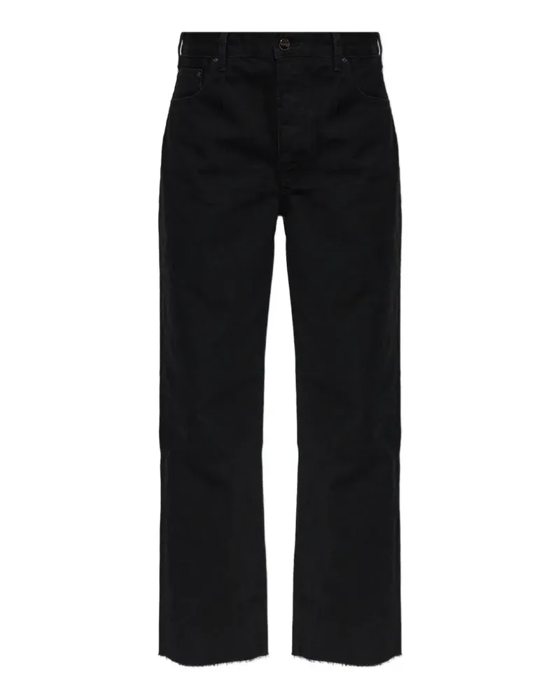 Anine Bing Gavin raw-cut jeans - Schwarz Schwarz