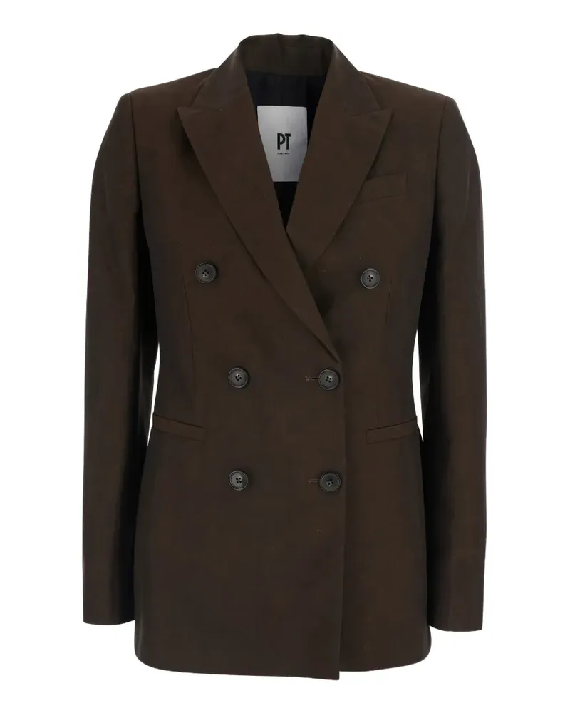 PT TORINO Romy double-breasted blazer - Braun Braun